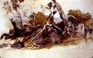 Studie van bomen, c.1825