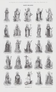 Religieuze onderwerpen (gravure) door French School