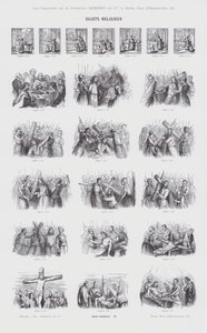 Religieuze Onderwerpen (gravure) door French School