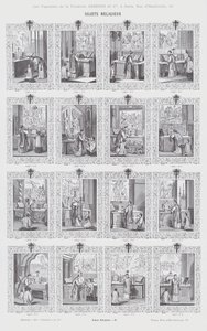 Religieuze onderwerpen (gravure) door French School