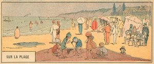 Sur La Plage (kleurenlitho)