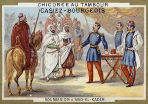Overgave van Abdelkader aan de Fransen, Algerije, 1847 door French School