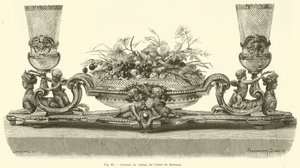 Kristallen centerpiece van de Baccarat-fabriek door French School