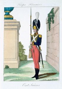 Zwitserse Centurion, uit Troupes Francaises, uitgegeven bij Basset, Parijs