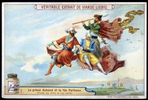 Verhaal van 1001 Nacht (Verhalen van Duizend-en-een-nacht): Prins Achmed en Fee Paribanu - chromo door French School