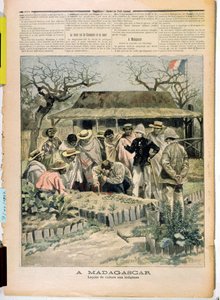 Onderwijsmethoden van teelt aan de inboorlingen van Madagaskar, uit Le Petit Journal, 7 november 1896