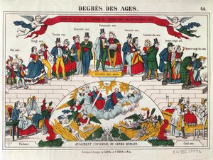 De leeftijden van mannen en vrouwen, Imagerie Gangel, Metz, midden 19e eeuw