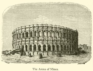De Arena van Nîmes door French School