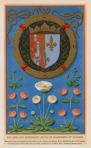 De Wapens en Emblemen van Marguerite van Navarra door French School