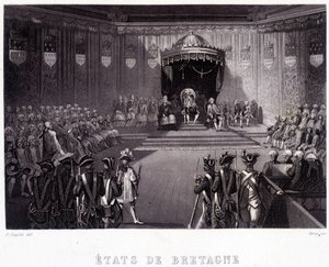 De Vergadering van de Staten-Generaal van Bretagne en Vendée door French School