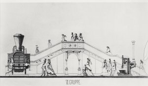 Het Oostenrijkse paviljoen op de Exposition Universelle van 1867 door French School