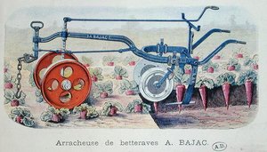 De Bajac Machine voor het tillen van suikerbieten, c.1900 door French School