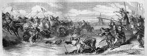 De Slag bij Kortrijk (Guldensporenslag) tussen de koning van Frankrijk en de Vlaamse gemeentelijke militie op 11 juli