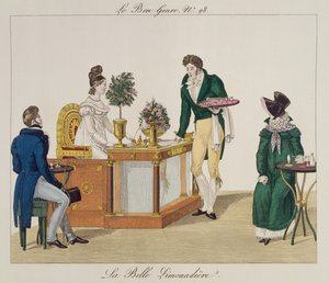 De mooie limonadeverkoopster, plaat 98 uit le Bon Genre, ca.1810 door French School