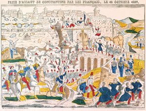 De verovering van Constantine door de Fransen op 13 oktober 1837