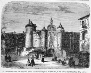 Het Chatelet in de 18e eeuw door French School