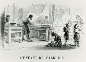 Het kind van de fabriek, ca. 1842
