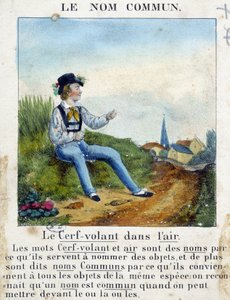 De gewone naam (Kind met een vlieger) - in "Grammaire en images"