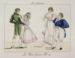 De contrasten, plaat 24 uit Le Bon Genre, 1811