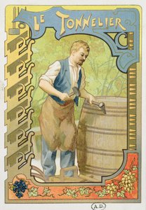 De Kuiper, illustratie uit een boek over ambachten, c.1899