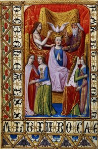 De Kroning van de Maagd door de Heilige Drie-eenheid, ca. 1500