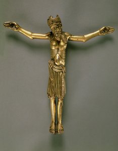 De gekruisigde Christus, Frans, tweede helft van de 12e eeuw door French School