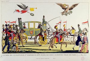 De Intocht van Napoleon in Parijs op 20 maart 1815