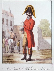 De Faltrank Verkoper, ca. 1830-40 door French School