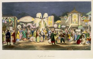 Het Festival van de Lantaarns, uitgegeven door Formentin, 1824-27 door French School