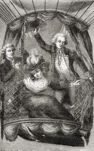De eerste ballonvaart in Engeland, 15 september 1784, uit 
