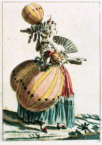 De vliegende coquette, c.1784 door French School