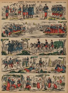 Het Franse leger op manoeuvres
