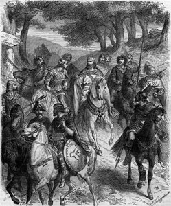 De Franse heren op de vergadering van Quiercy: het capitularium van Quierzy, uitgevaardigd op 14 juni 877 in Quierzy sur Oise door Karel de Kale om de goede werking van zijn rijk te regelen terwijl hij weg was.