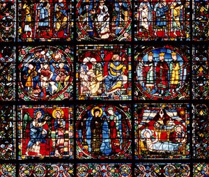 Het Incarnatieraam, (detail) door French School