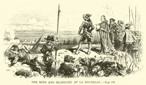 De koning en Richelieu in La Rochelle