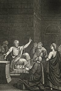 De laatste momenten van Socrates door French School