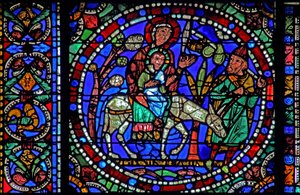 Het Leven van Christus-raam: Vlucht naar Egypte - en terugkeer door French School