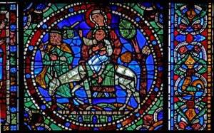 Het Leven van Christus-raam: Vlucht naar Egypte - de terugkeer door French School