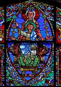 Het Leven van Christus-raam: De Maagd en Kind