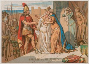 Het huwelijk van Galeswinthe met koning Chilperic I