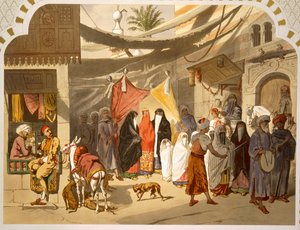 Het huwelijk van een Arabier in Caïro, 1860