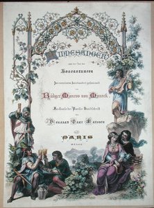 De Minnesanger ten tijde van de Hohenstaufen, facsimile van een Parijse manuscript