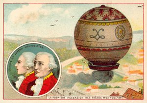 De eerste ballonvaart van de gebroeders Montgolfier