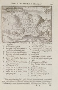 De Olijfberg, Jeruzalem, uit Itinerarium Hierosolymitanum, door J. Cotovico, 1619 door French School