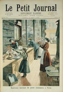Het Nieuwe Hulp Postkantoor in Parijs, uit Le Petit Journal, 18 mei 1894 door French School