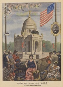 Het paviljoen van de Verenigde Staten op de Exposition Universelle van 1900 in Parijs