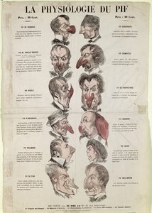 De fysiologie van de neus, anti-alcoholisme karikatuur