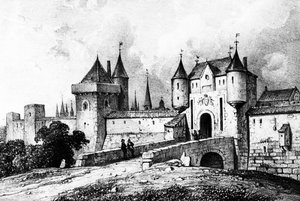 De Porte Saint-Honoré, Parijs in de 13e eeuw door French School