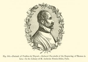 Het portret van Ponthus de Thyard door French School
