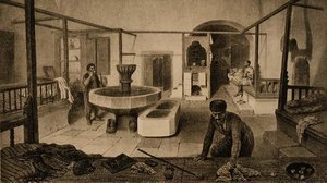 De Rustkamer van de Tataarse Baden, gepubliceerd door Auguste Bry door French School